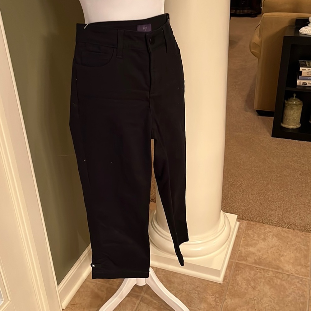 NYDJ black crop jeans.  Size 2